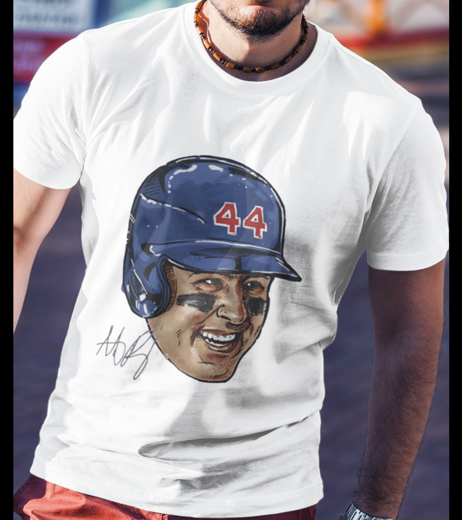 Anthony Rizzo 44 Chicago Cubs Iconic Smile Swag Head T-Shirt