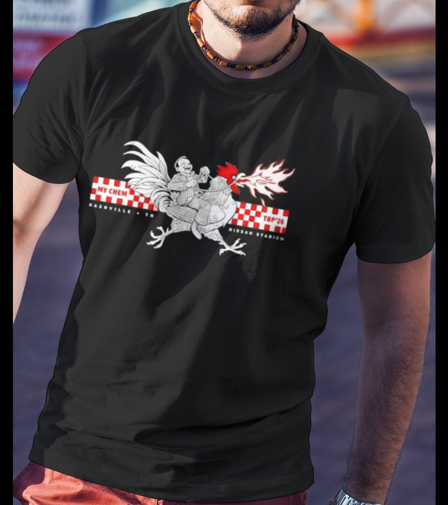 My Chem TBP'26 Nashville TN Nissan Stadium Rooster T-Shirt