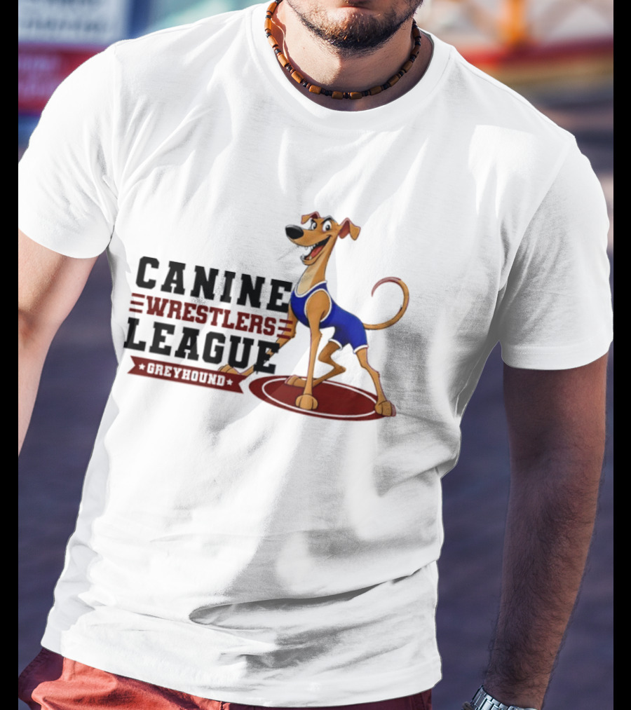 Canine Wrestlers League Greyhound T-Shirt