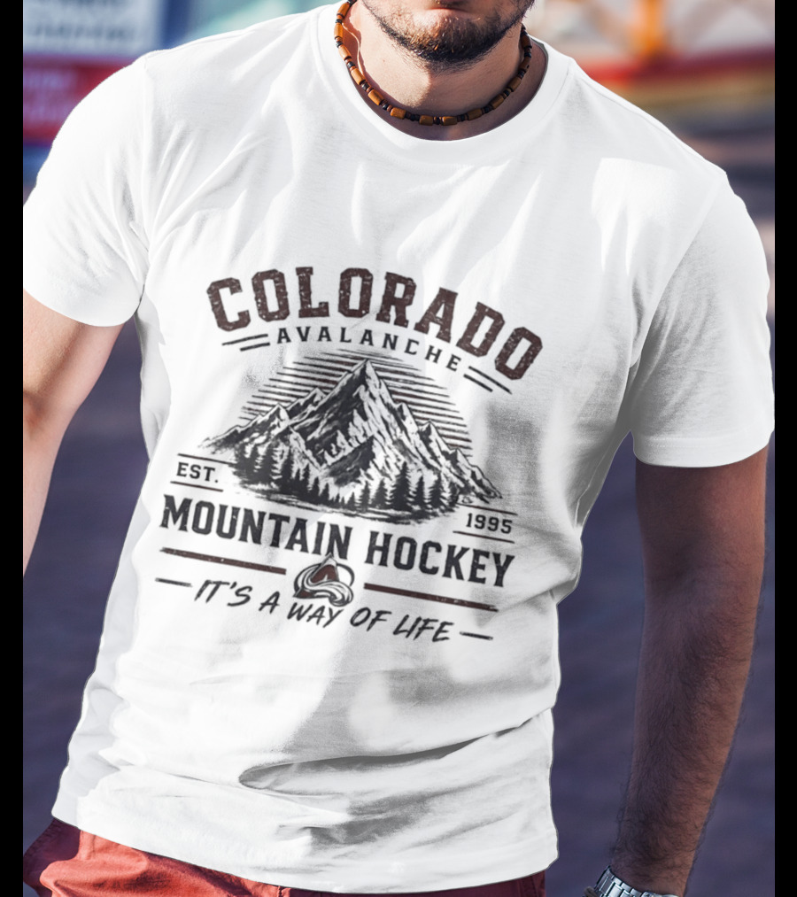 Colorado Avalanche Rocky Mountain Hockey Est. 1995 It's A Way Of Life T-Shirt