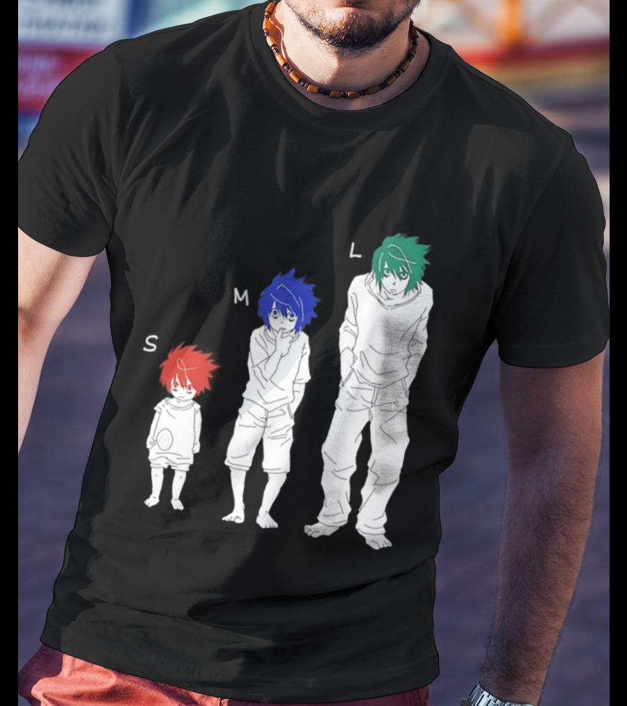 S M L Beyond Birthday Mello L Lawliet Colorful T-Shirt