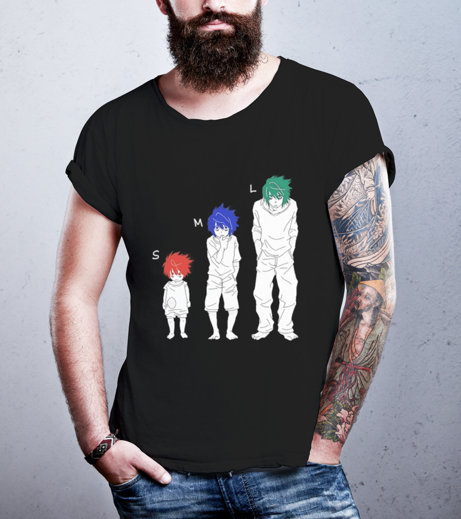 S M L Beyond Birthday Mello L Lawliet Colorful T-Shirt