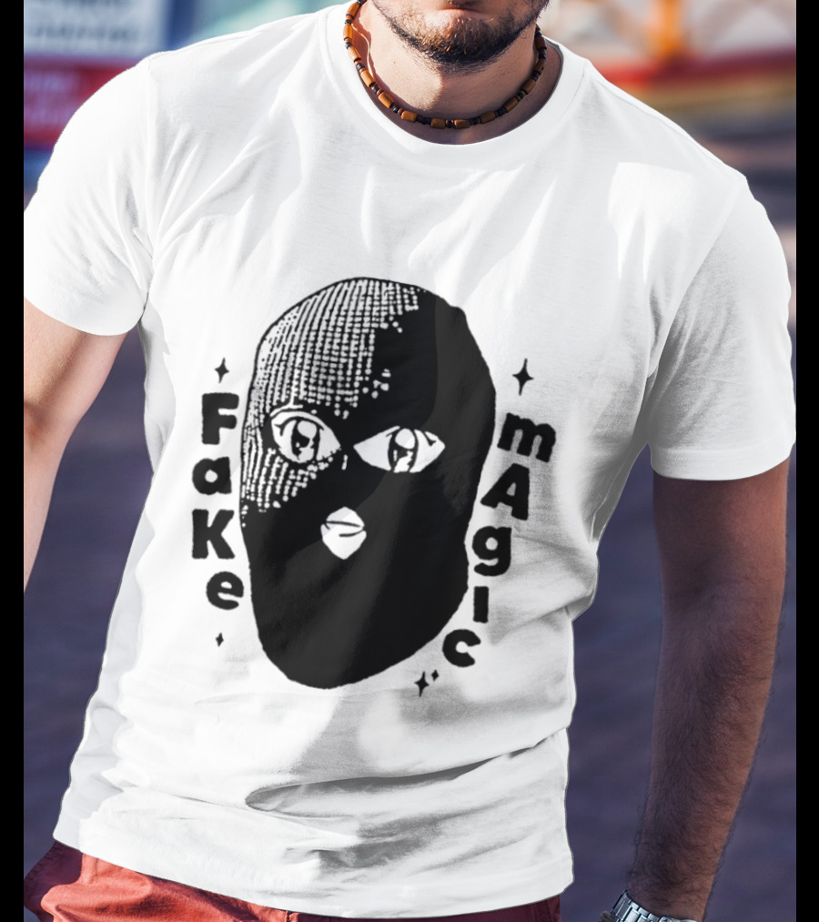 Fake Magic Anime Eyes Balaclava Ski Mask T-Shirt