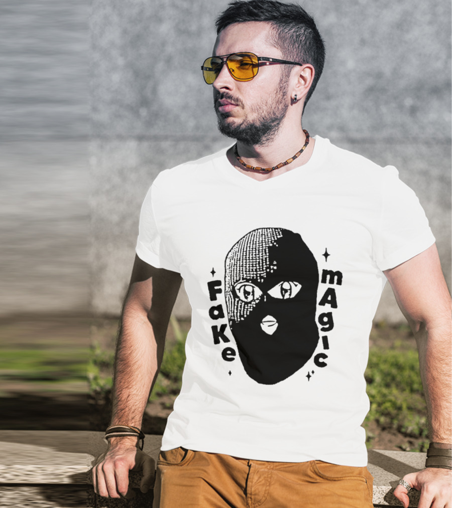 Fake Magic Anime Eyes Balaclava Ski Mask T-Shirt