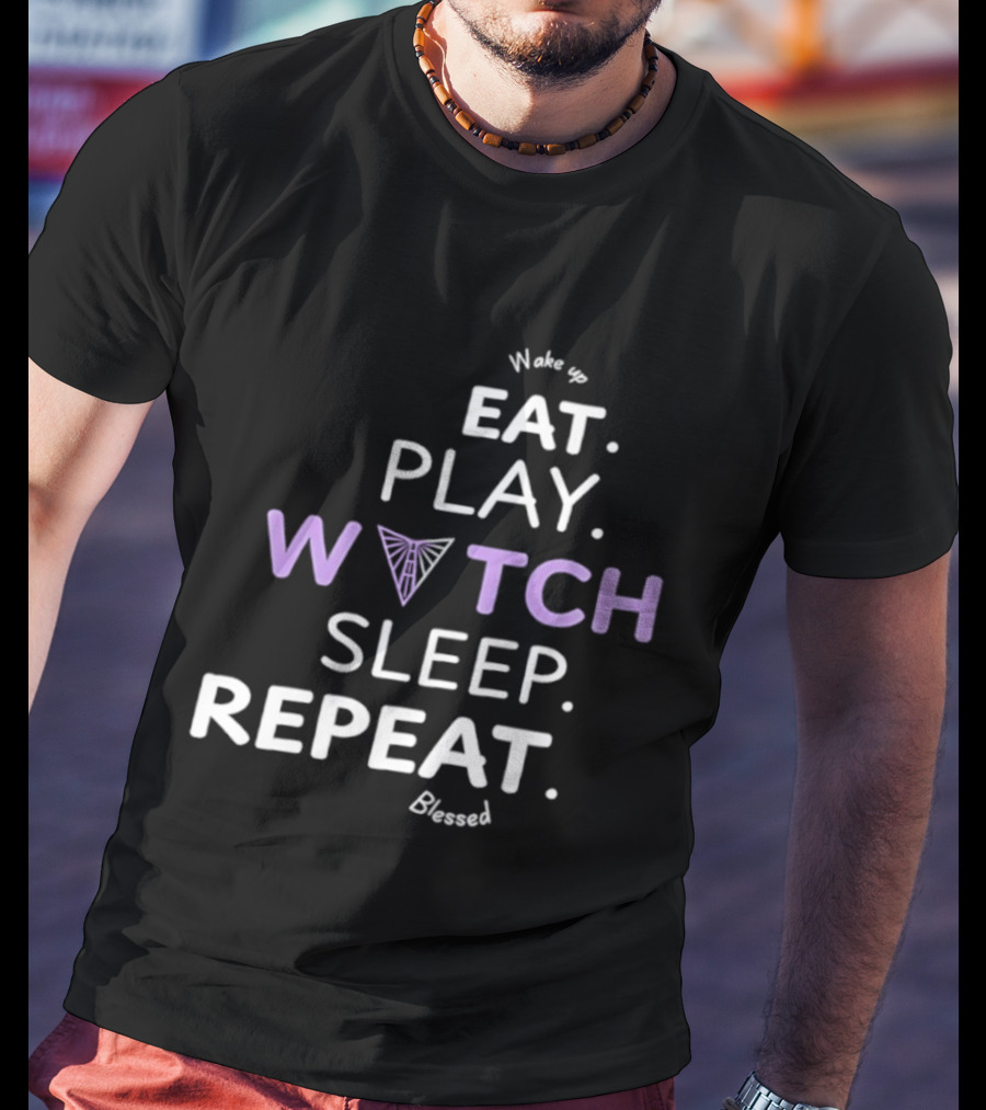 Wake Up Eat Play Sleep Repeat Blessed Golden State Valkyries T-Shirt