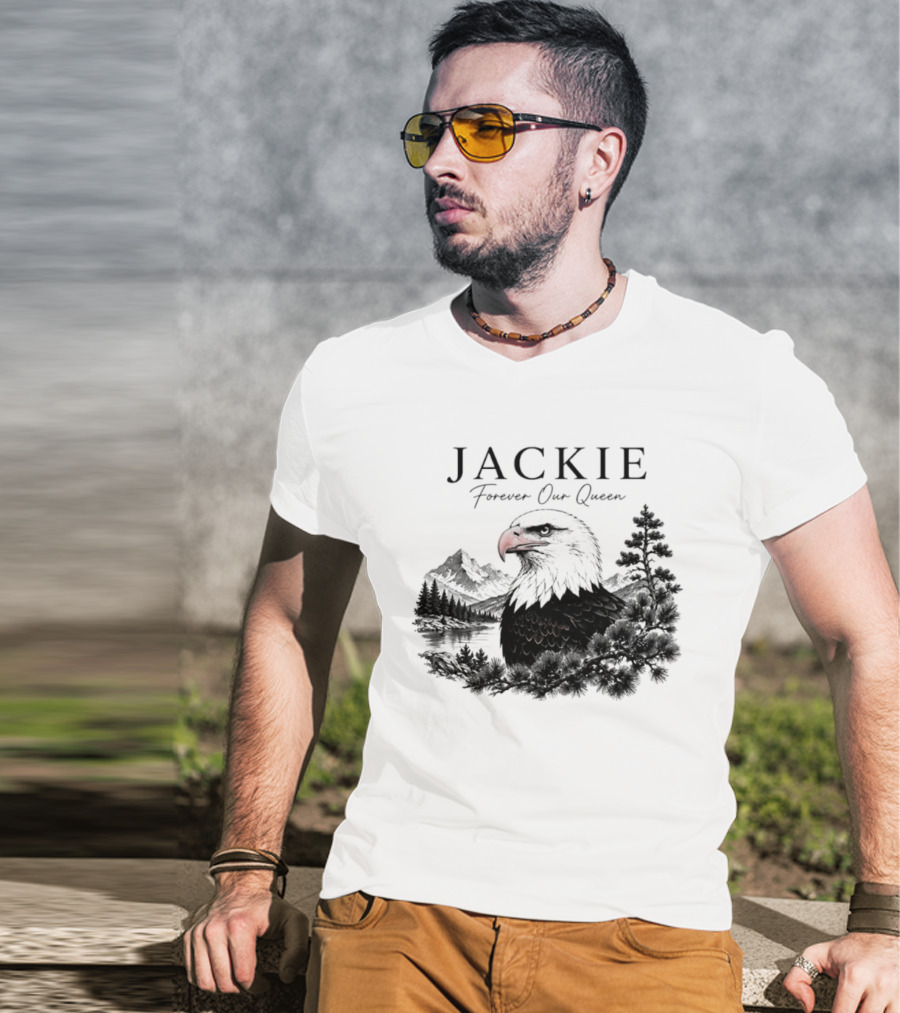 Jackie Forever Our Queen Eagle Mountain Landscape T-Shirt