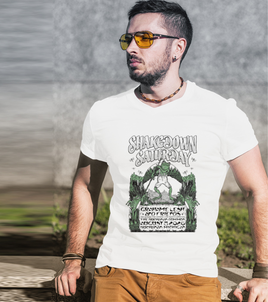 Shakedown Saturday Grahame Lesh And Friends Live Buchanan Michigan August 8 2026 Festival Vibe T-Shirt