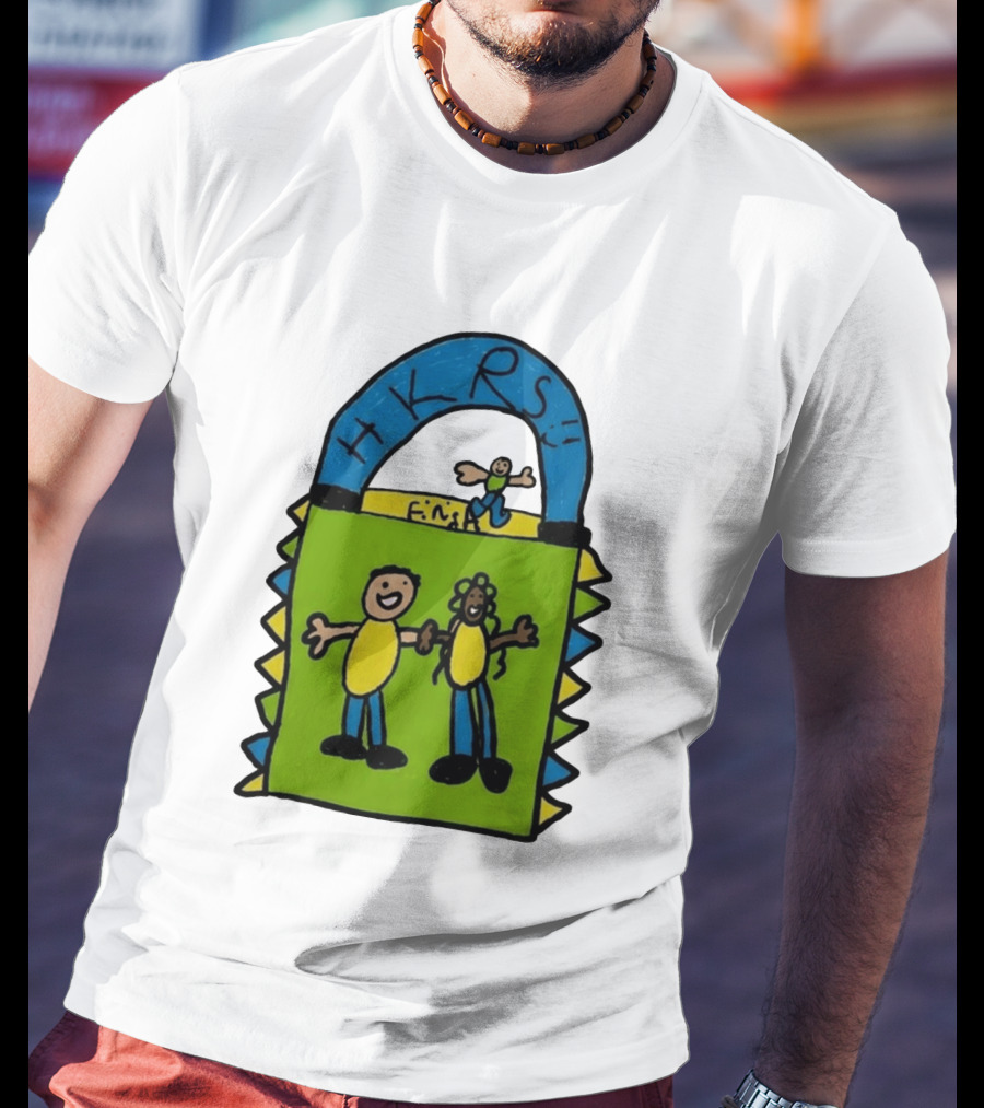 HKRS Kanick Healthy Running Series Fun Finish Line Kids Drawing T-Shirt