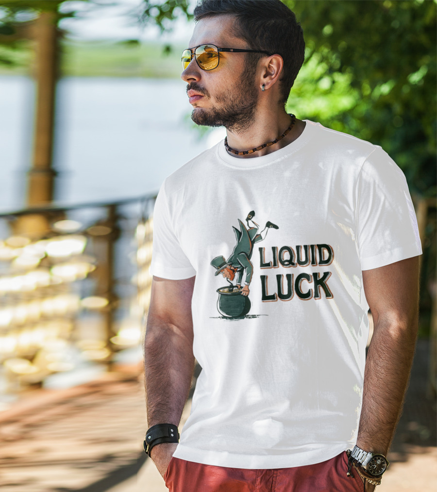 Liquid Luck Pot Of Gold St. Patrick's Day Leprechaun T-Shirt