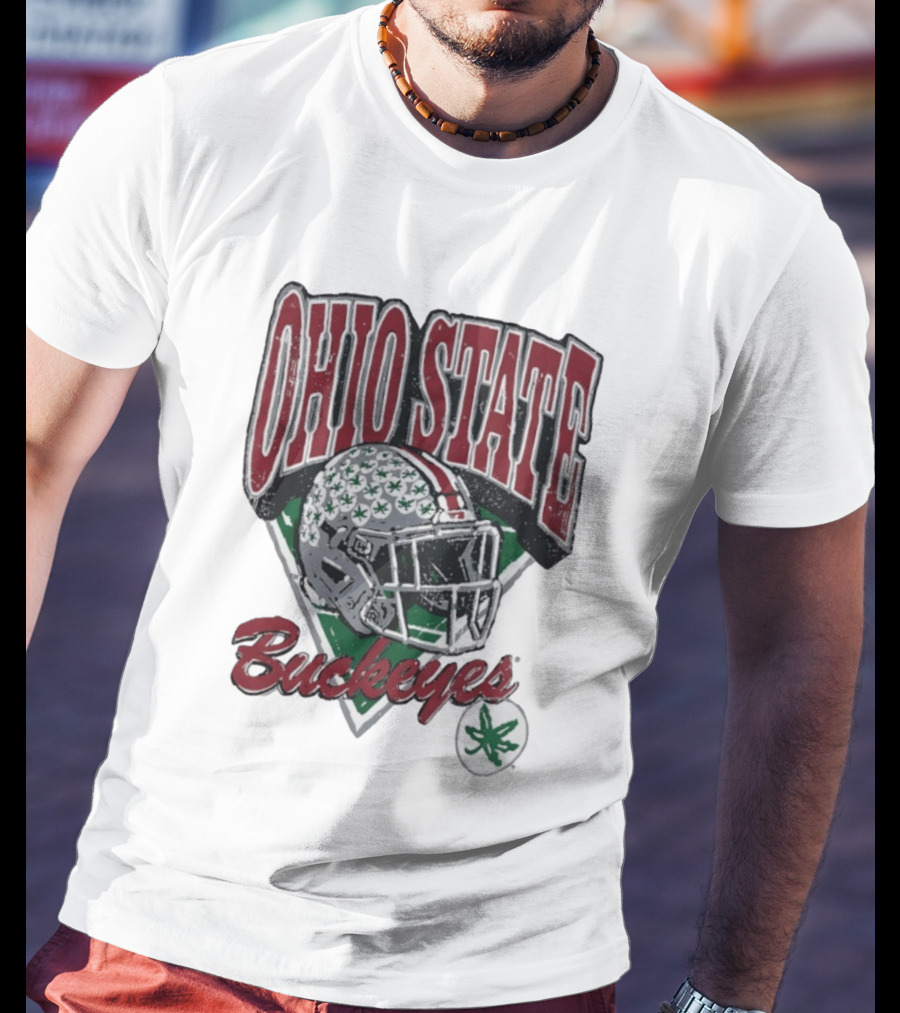 Ohio State Buckeyes Helmet Football Pride T-Shirt