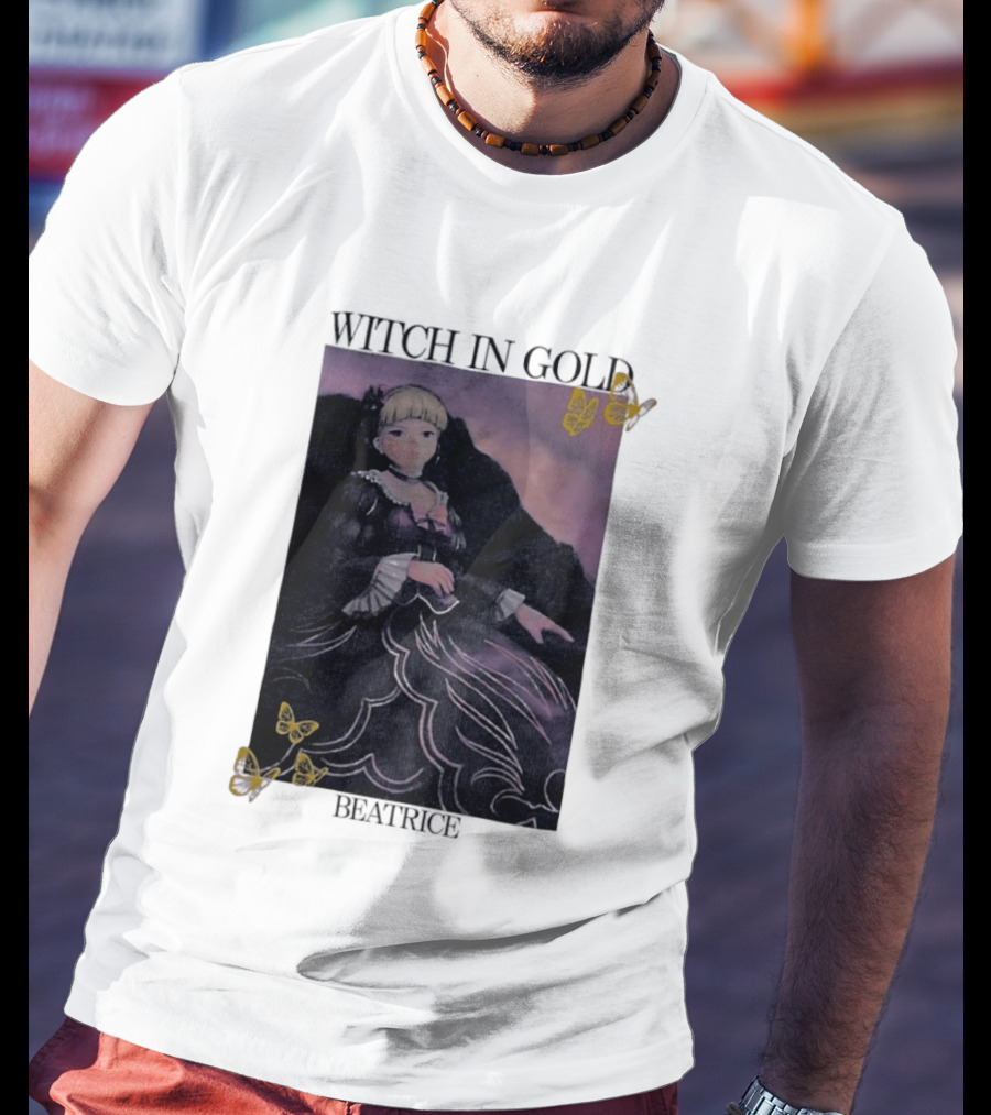 Witch In Gold Beatrice Butterflies Umineko When They Cry T-Shirt