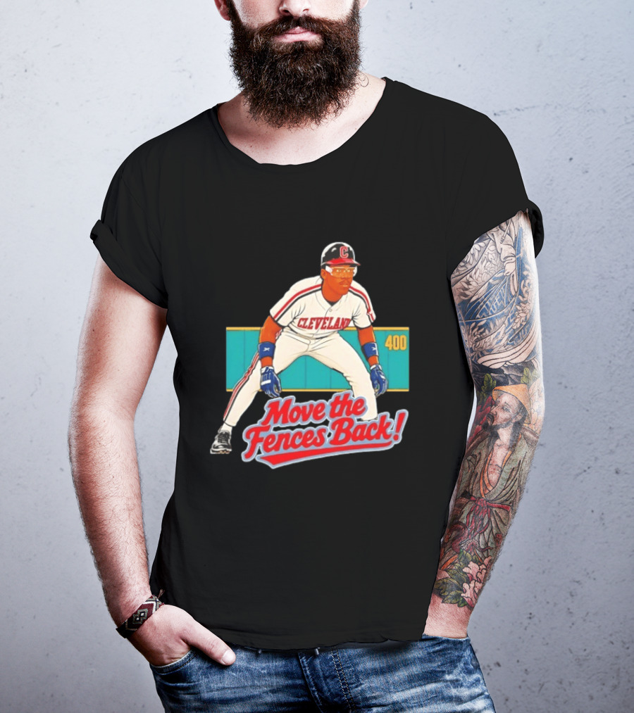Move The Fences Back Cleveland Indians Alex Cole 400 T-Shirt