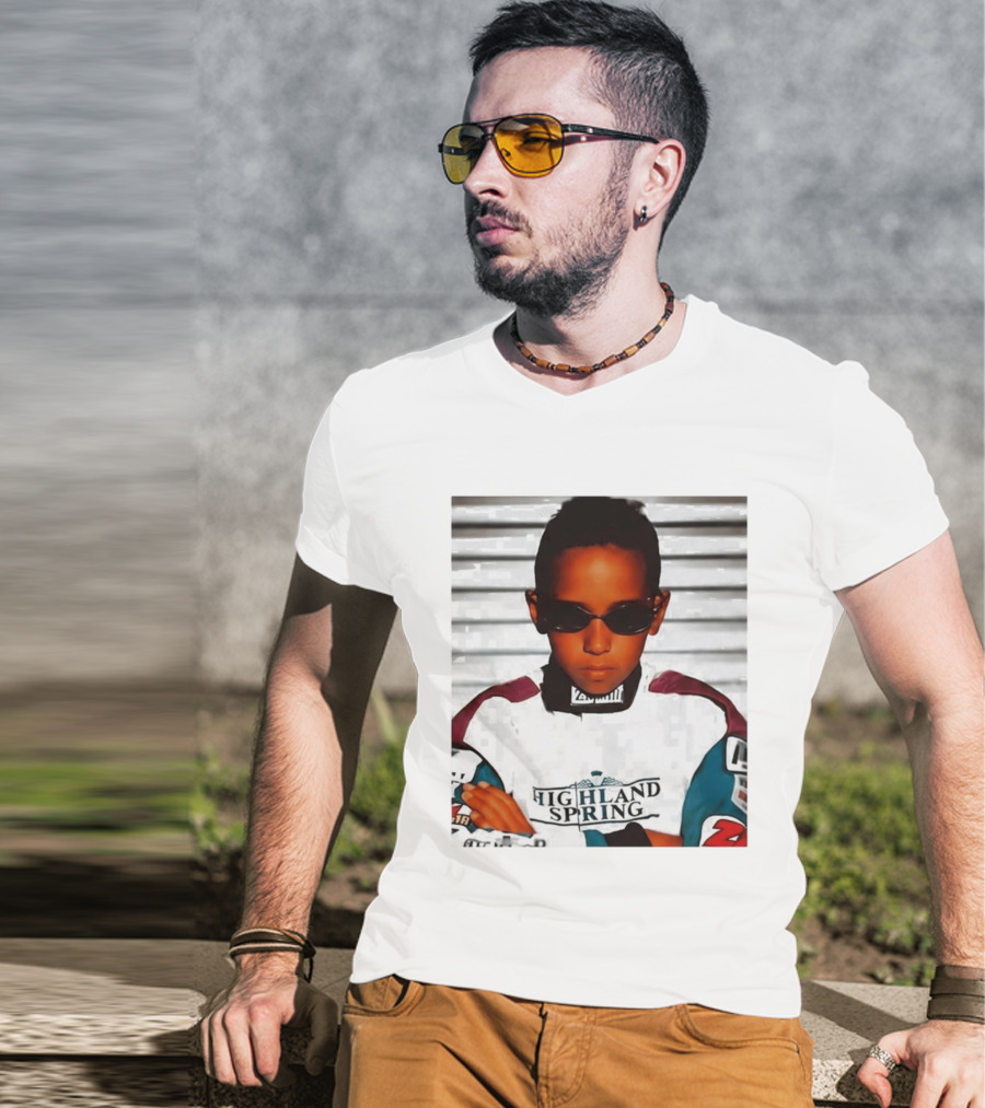 Lewis Hamilton Highland Spring Racing Attire Youthful Champion T-Shirt