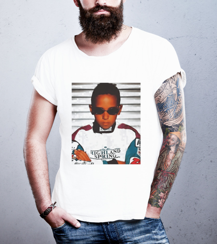 Lewis Hamilton Highland Spring Racing Attire Youthful Champion T-Shirt