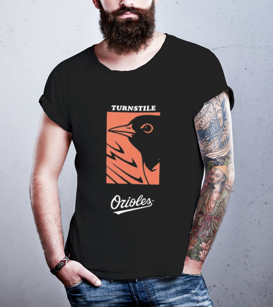 Baltimore Orioles Turnstile 2026 These Birds Not Meant To Fly Alone Two Sided T-Shirt