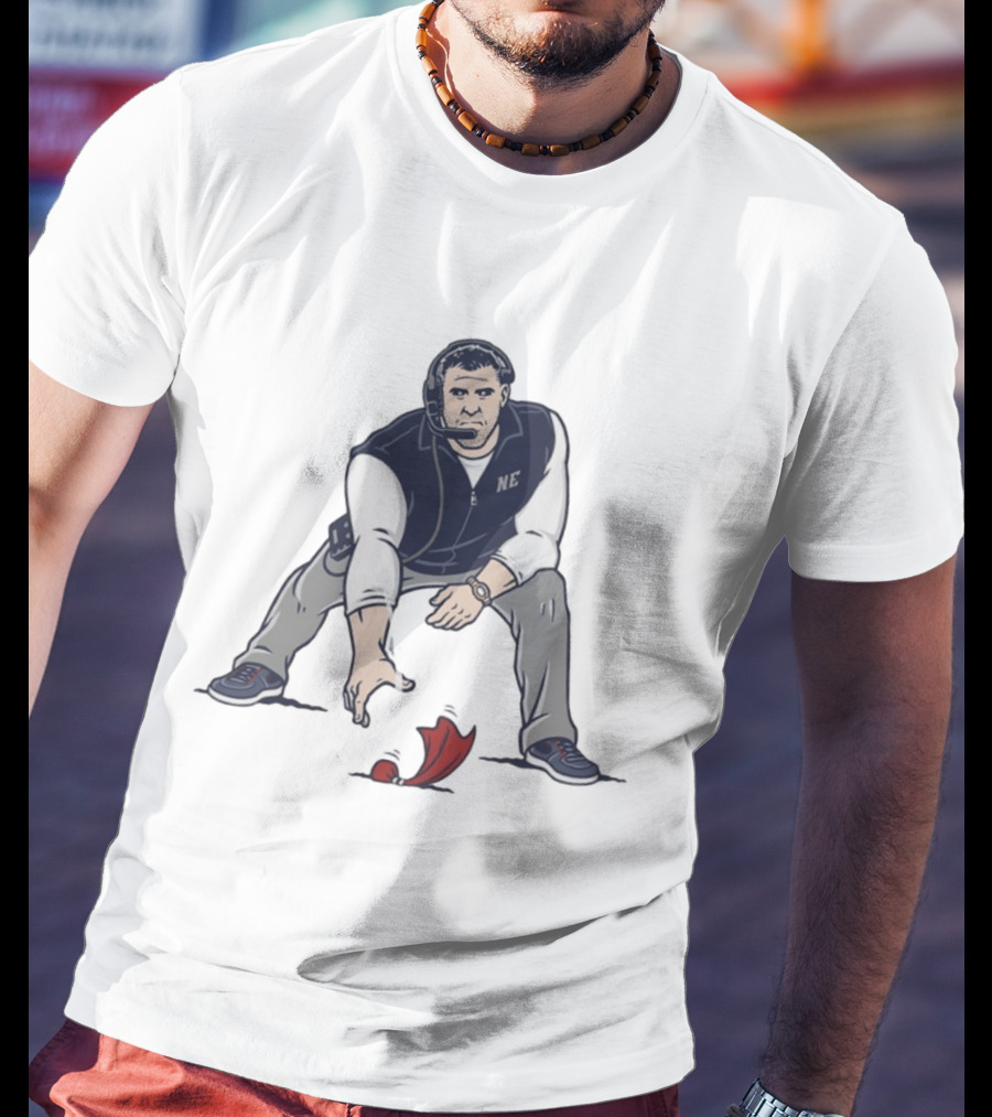 Mike Vrabel NE Three Point Stance Coach T-Shirt