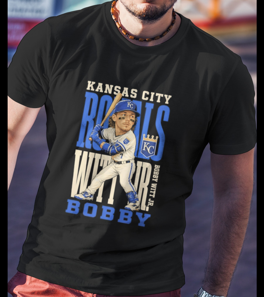 Kansas City Royals Bobby Witt Jr. MLB 2026 Caricature T-Shirt
