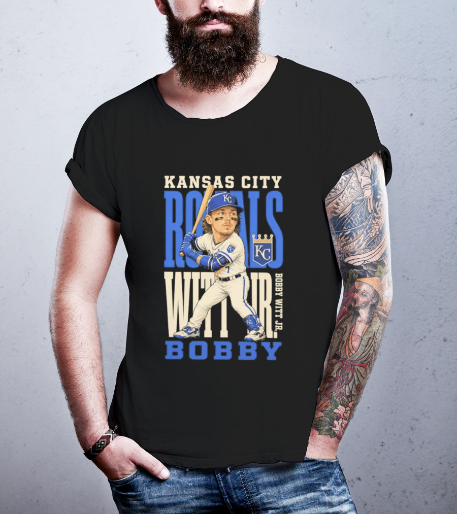 Kansas City Royals Bobby Witt Jr. MLB 2026 Caricature T-Shirt