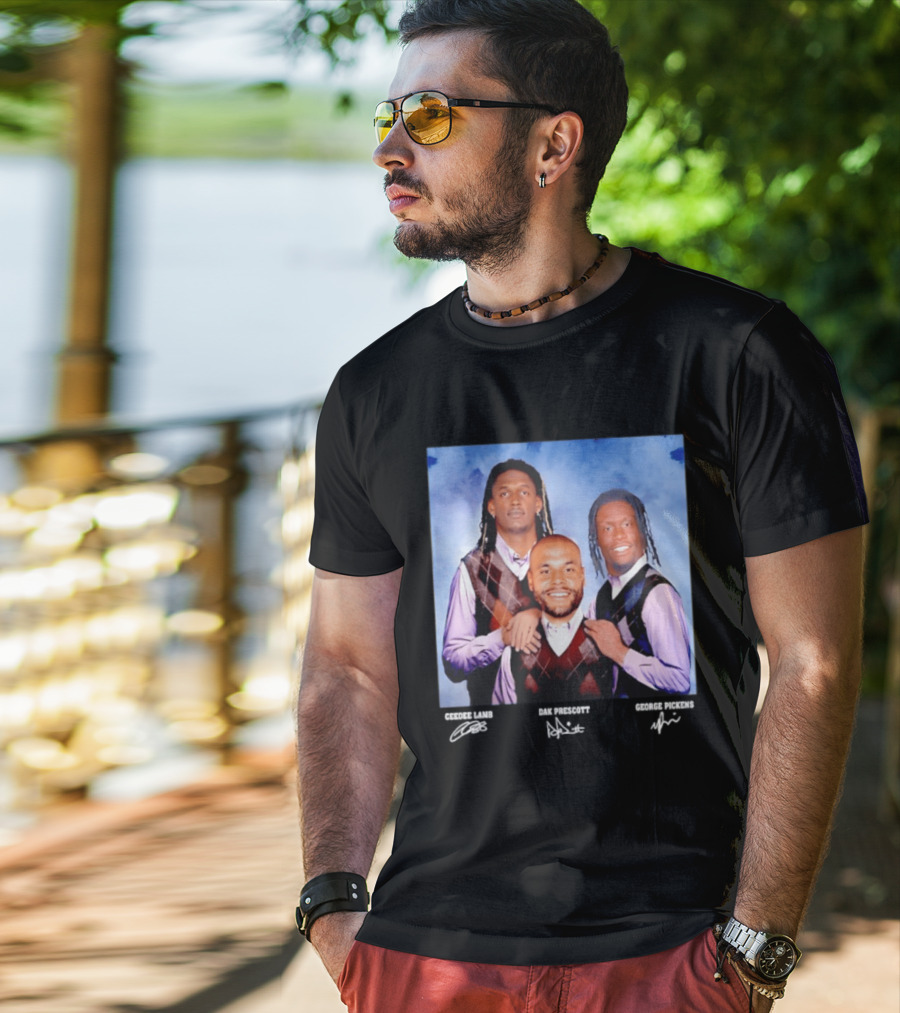 CeeDee Lamb Dak Prescott George Pickens Dallas Cowboys Pittsburgh Steelers Step Brothers T-Shirt