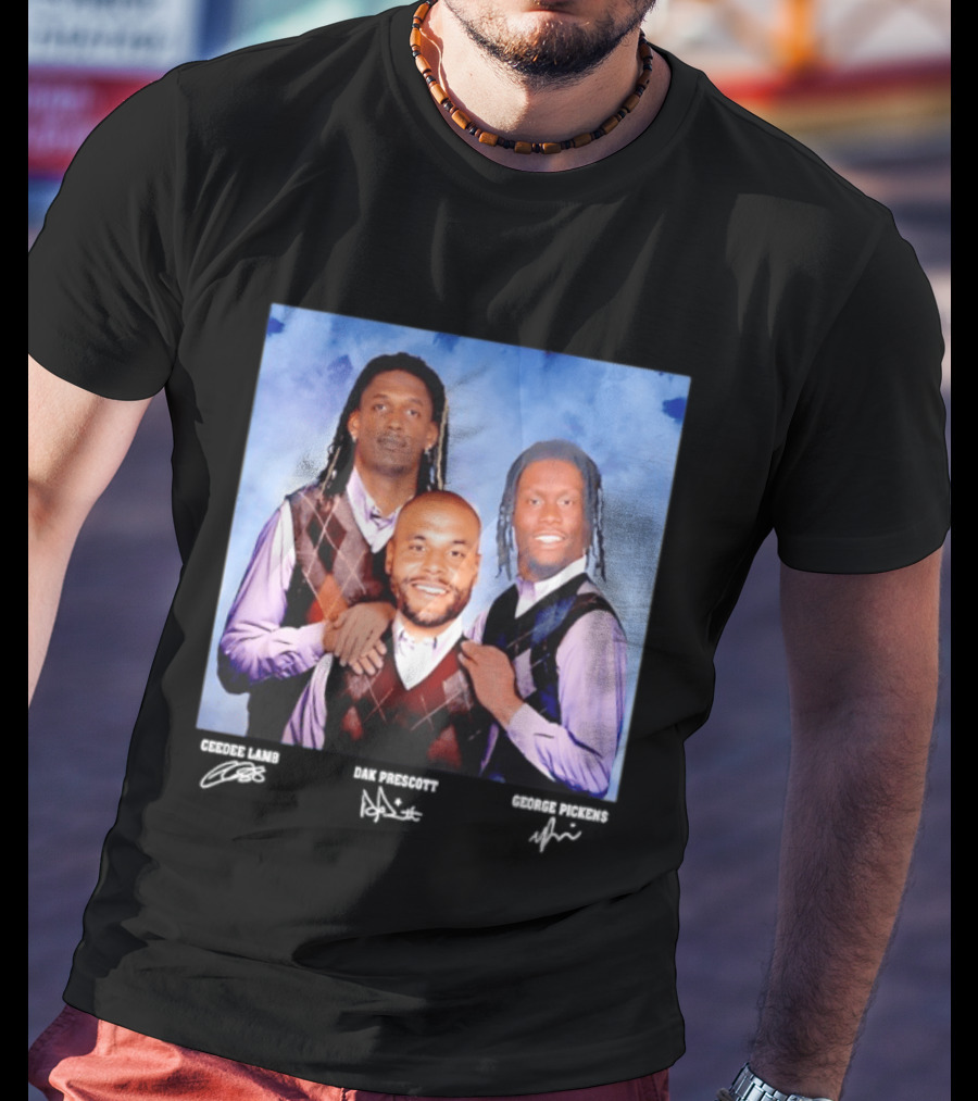 CeeDee Lamb Dak Prescott George Pickens Dallas Cowboys Pittsburgh Steelers Step Brothers T-Shirt