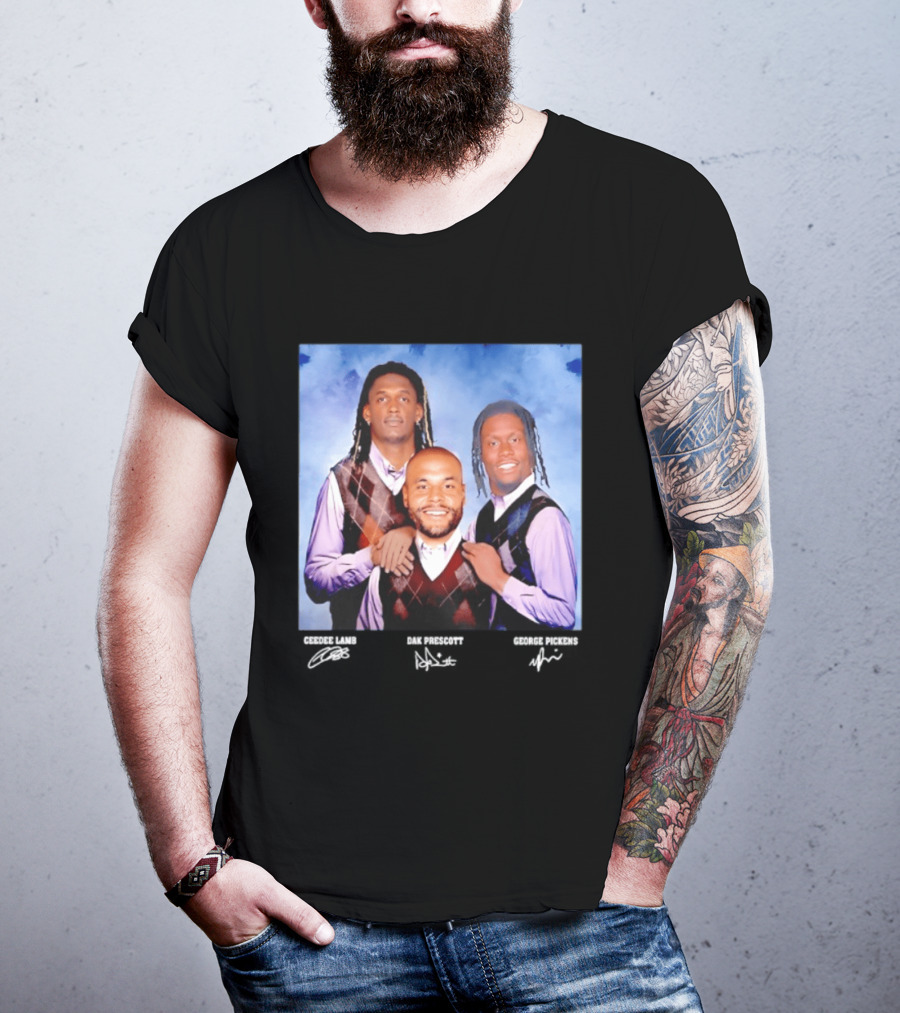 CeeDee Lamb Dak Prescott George Pickens Dallas Cowboys Pittsburgh Steelers Step Brothers T-Shirt