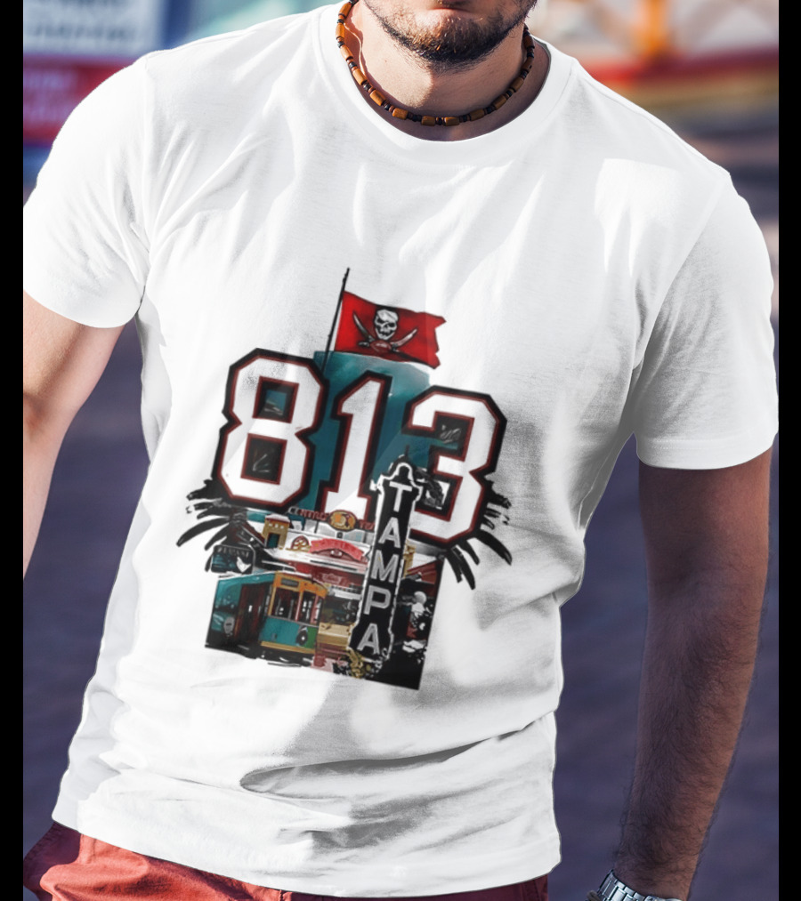 Tampa Bay Buccaneers 813 Day Raise The Flags Established 1976 Two Sided T-Shirt