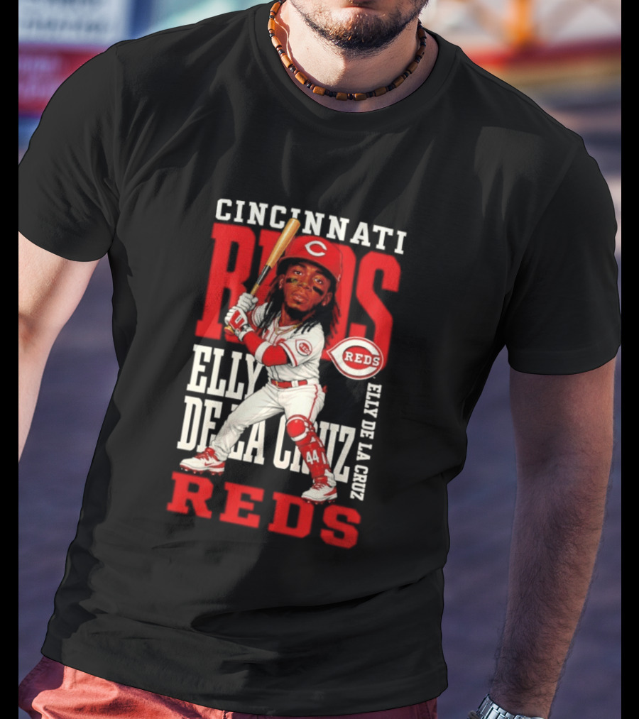 Cincinnati Reds Elly De La Cruz 2026 MLB Season Caricature T-Shirt
