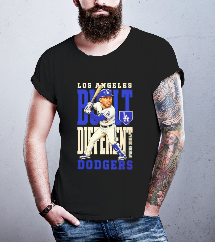 Los Angeles Dodgers Built Different Freddie Freeman MLB T-Shirt