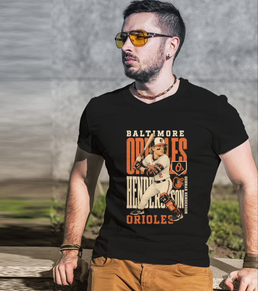 Baltimore Orioles Gunnar Henderson 2026 MLB Season T-Shirt