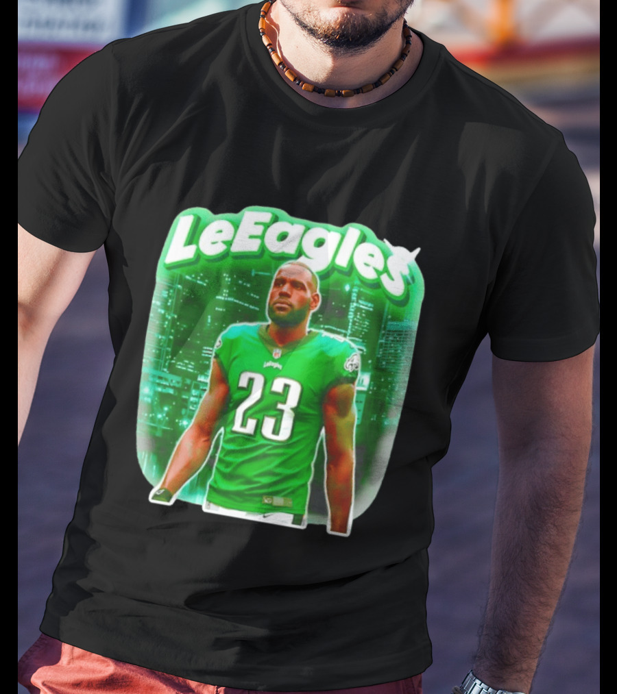 LeBron James LeEagles Philadelphia Eagles 23 Jersey T-Shirt