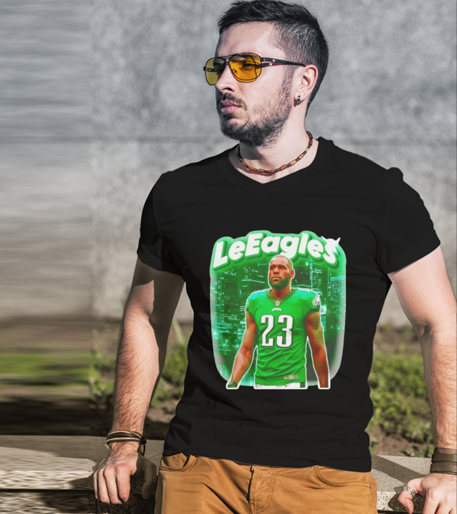 LeBron James LeEagles Philadelphia Eagles 23 Jersey T-Shirt