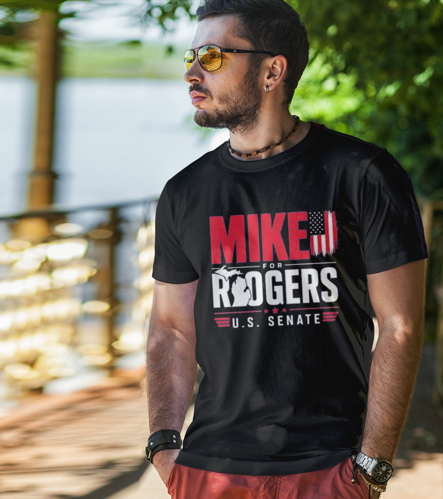 Mike Rogers U.S. Senate Campaign American Flag T-Shirt