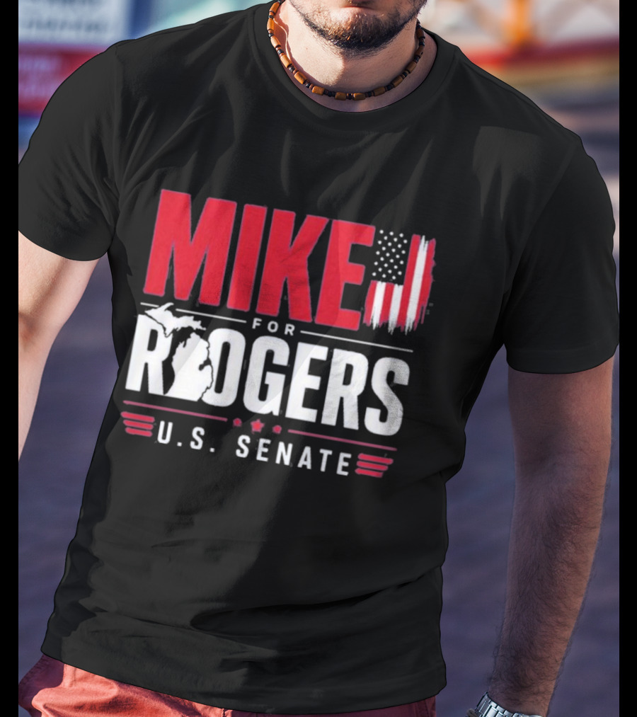 Mike Rogers U.S. Senate Campaign American Flag T-Shirt