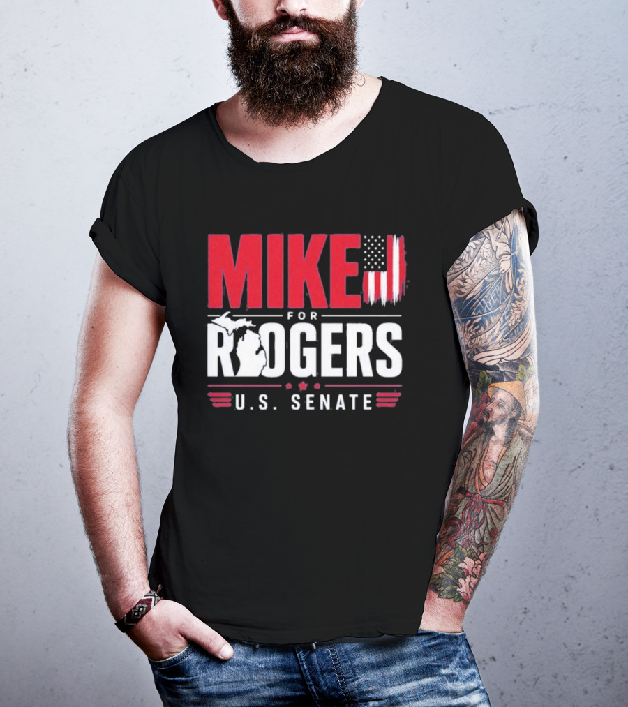 Mike Rogers U.S. Senate Campaign American Flag T-Shirt