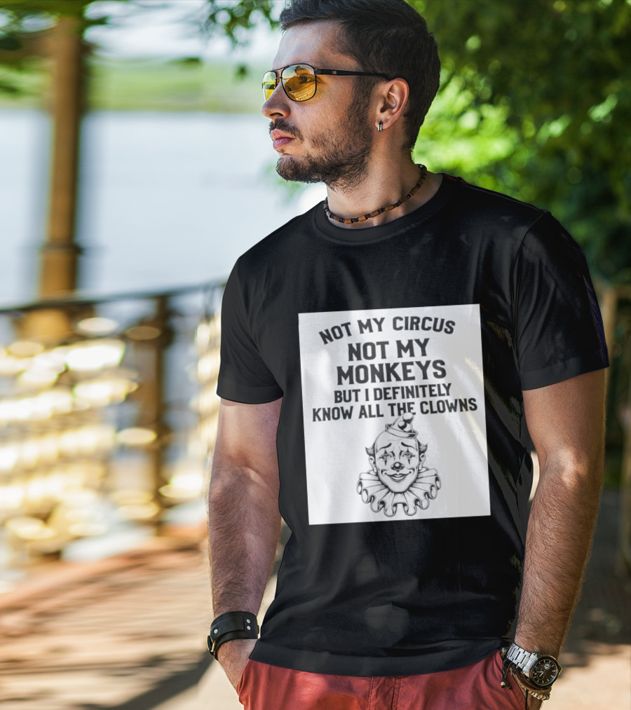 Not My Circus Not My Monkeys But I Definitely Know All The Clowns T-Shirt