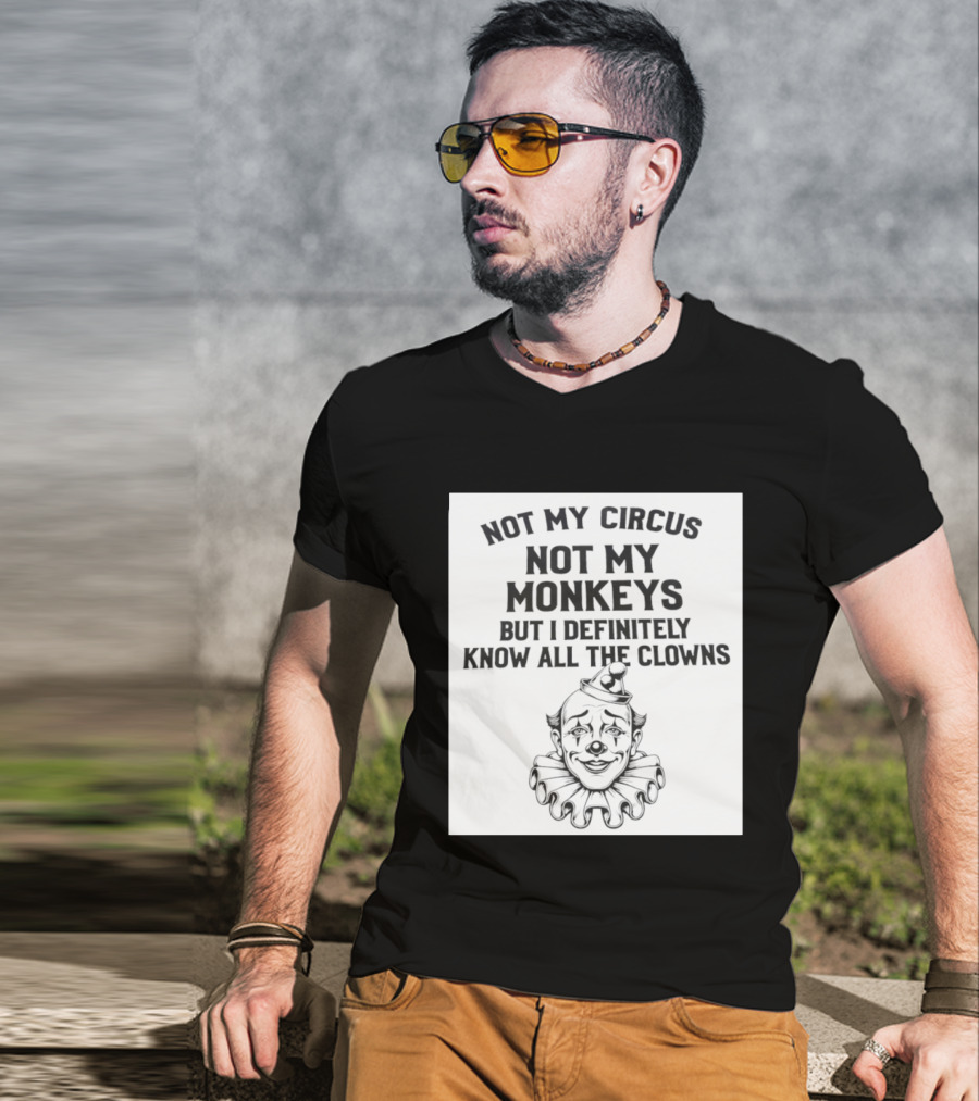 Not My Circus Not My Monkeys But I Definitely Know All The Clowns T-Shirt