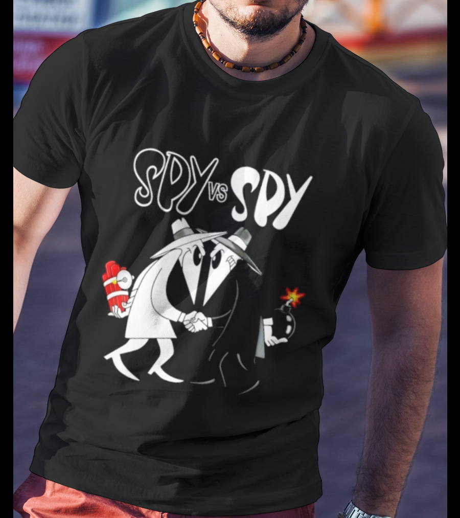 Spy Vs Spy Mad Magazine Comic Strip Cold War Classic Characters Showdown T-Shirt
