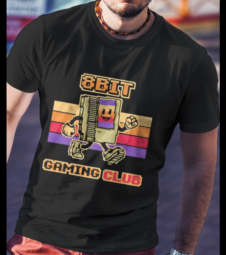 8 Bit Gaming Club Retro NES Video Games T-Shirt