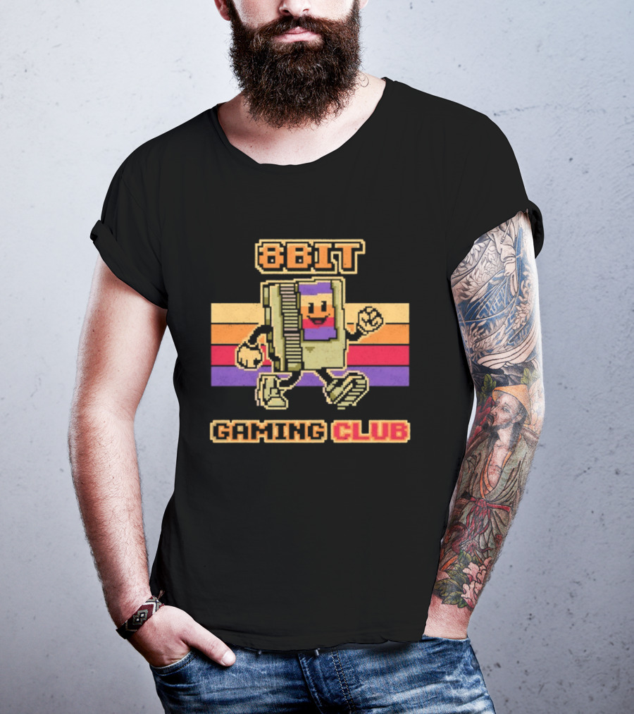 8 Bit Gaming Club Retro NES Video Games T-Shirt
