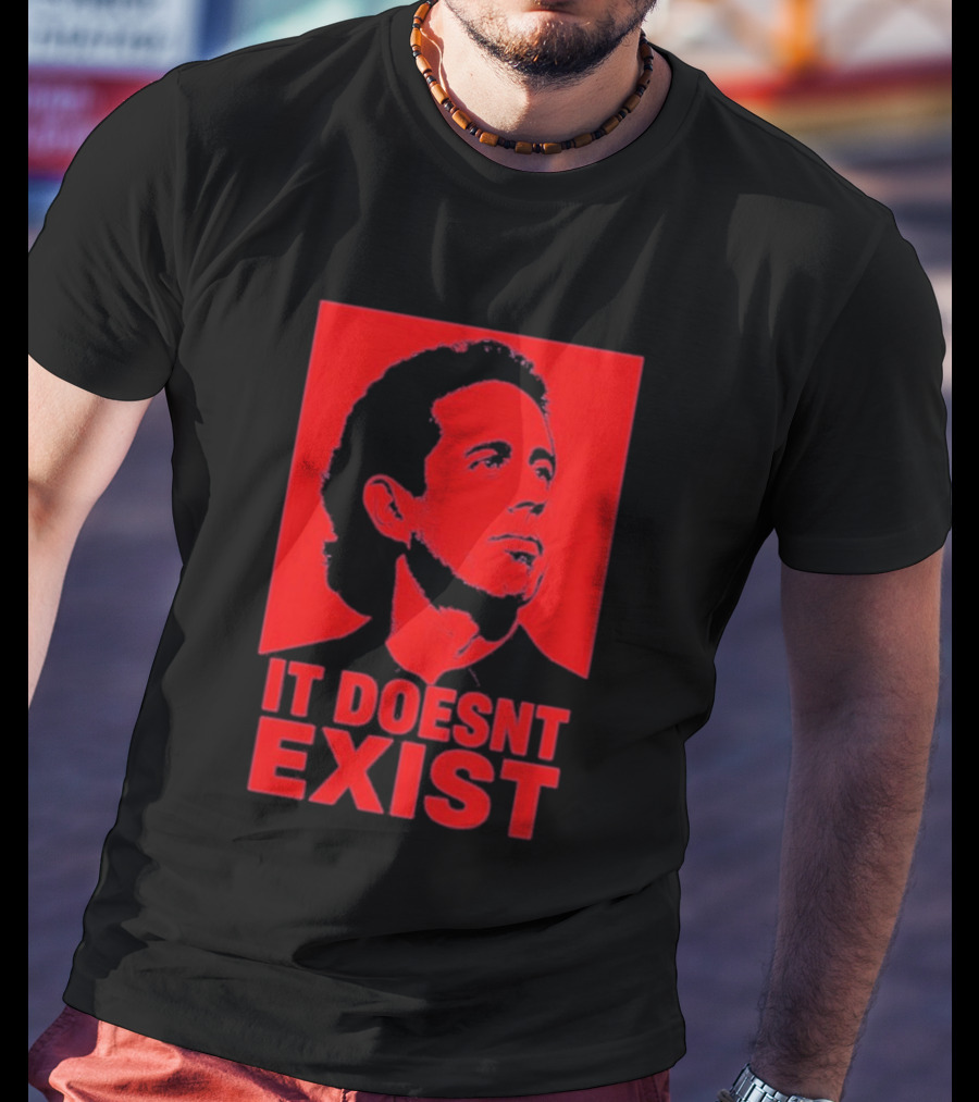 Jerry Seinfeld It Doesn't Exist Bold Red T-Shirt