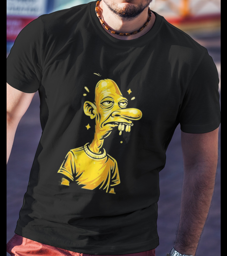 Neegy Manny Gold Statue Cartoon Character Original T-Shirt