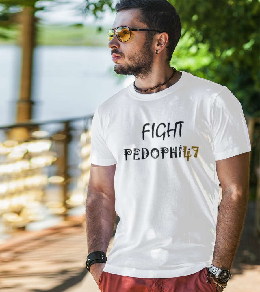 FIGHT PEDOPHILIA 47 Advocacy Awareness T-Shirt