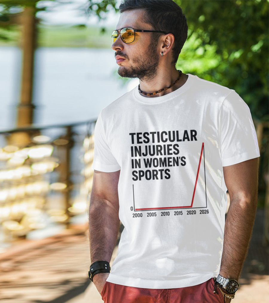 Testicular Injuries In Women's Sports 2000 2026 Graph T-Shirt