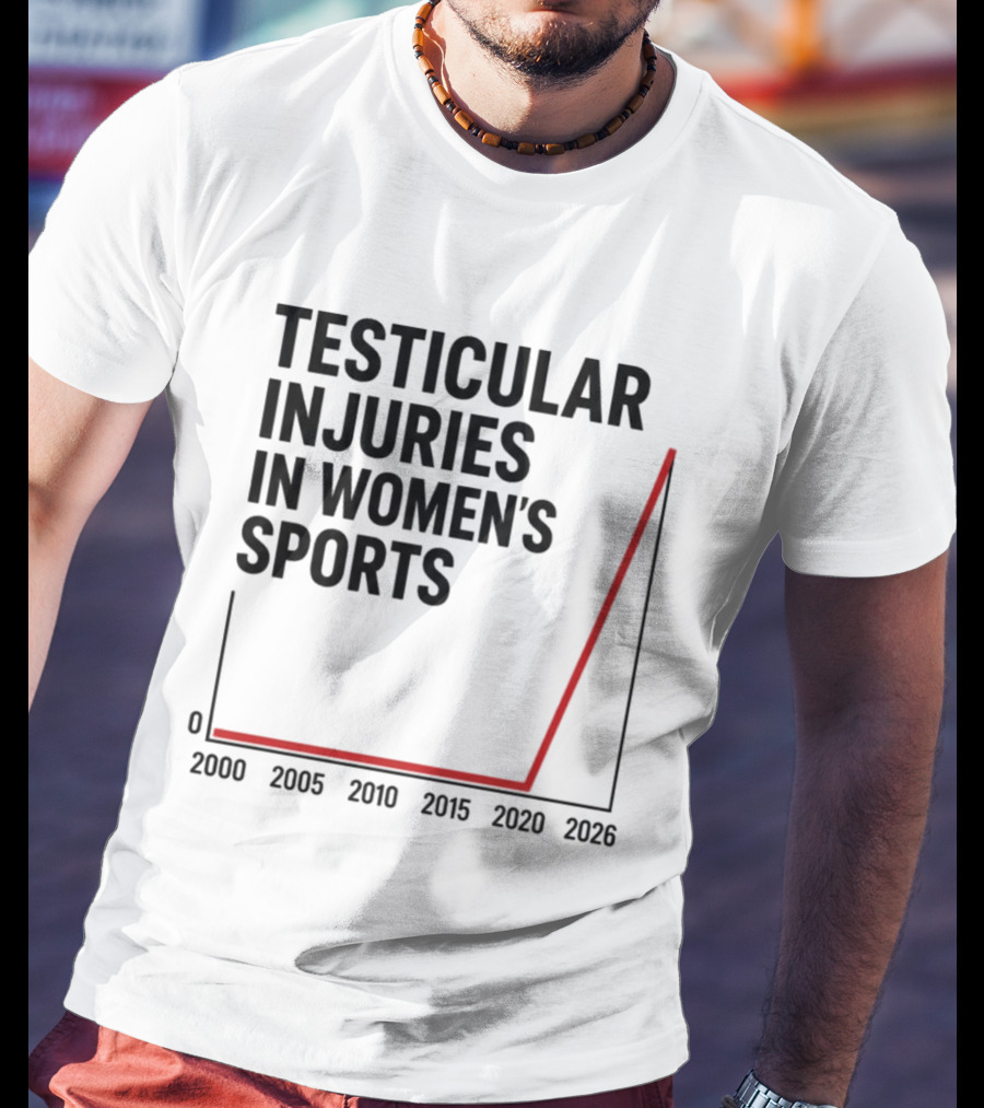 Testicular Injuries In Women's Sports 2000 2026 Graph T-Shirt