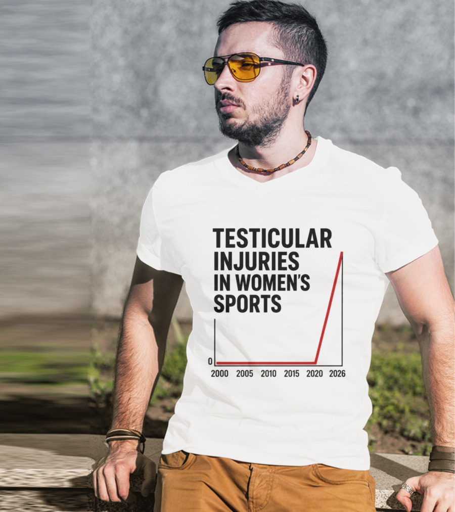 Testicular Injuries In Women's Sports 2000 2026 Graph T-Shirt