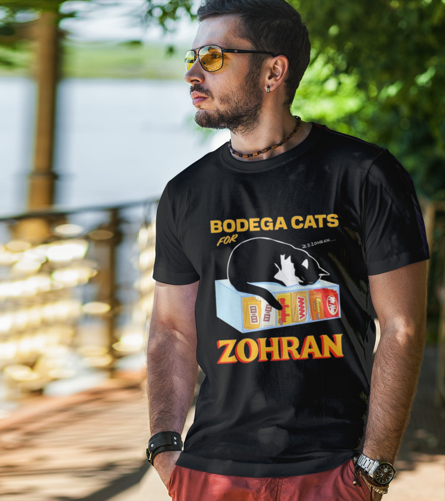 Bodega Cats For Zohran Cat Snack Kitty ZZZohran T-Shirt