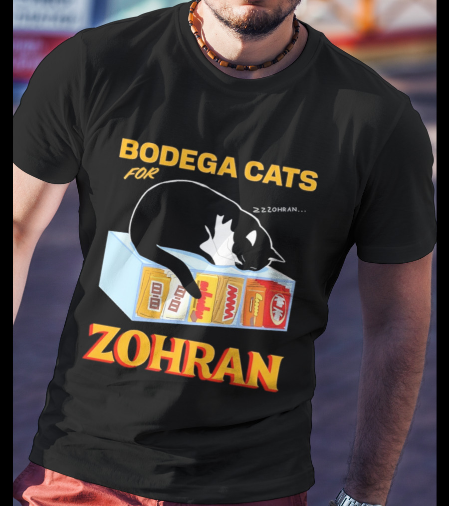 Bodega Cats For Zohran Cat Snack Kitty ZZZohran T-Shirt