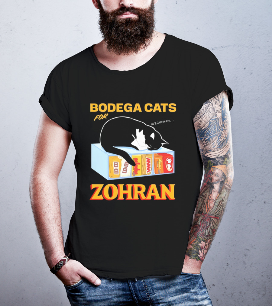 Bodega Cats For Zohran Cat Snack Kitty ZZZohran T-Shirt