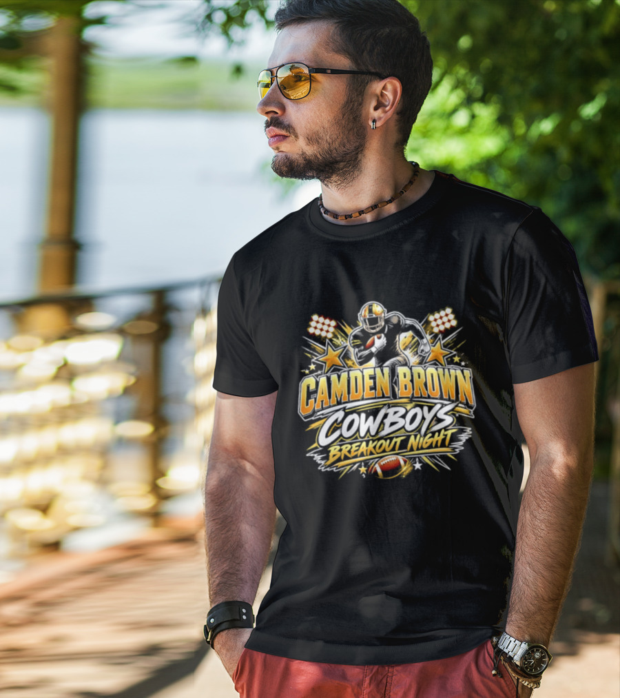 Camden Brown Cowboys Breakout Night Football Player Spotlight T-Shirt