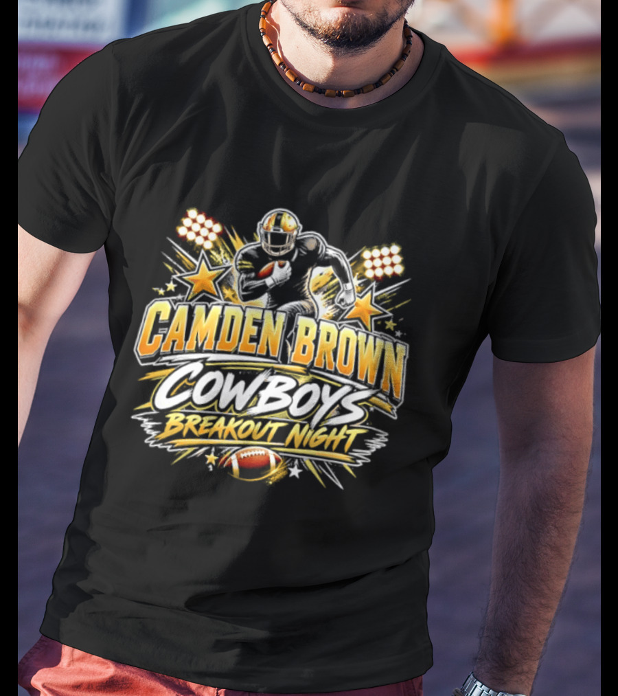 Camden Brown Cowboys Breakout Night Football Player Spotlight T-Shirt